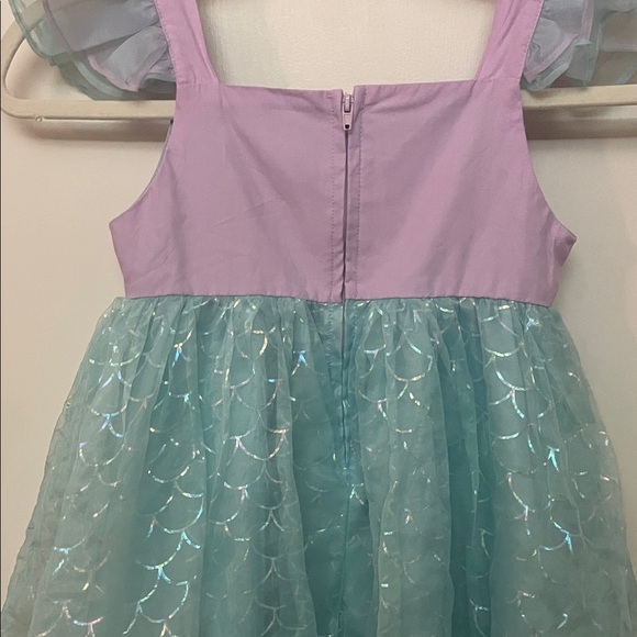 Disney Ariel Kids Costume Dress - Purple and Aqua child’s size Small 6/7 - Picture 8 of 9